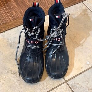 Tommy Hilfiger Womens Navy Rain Boots